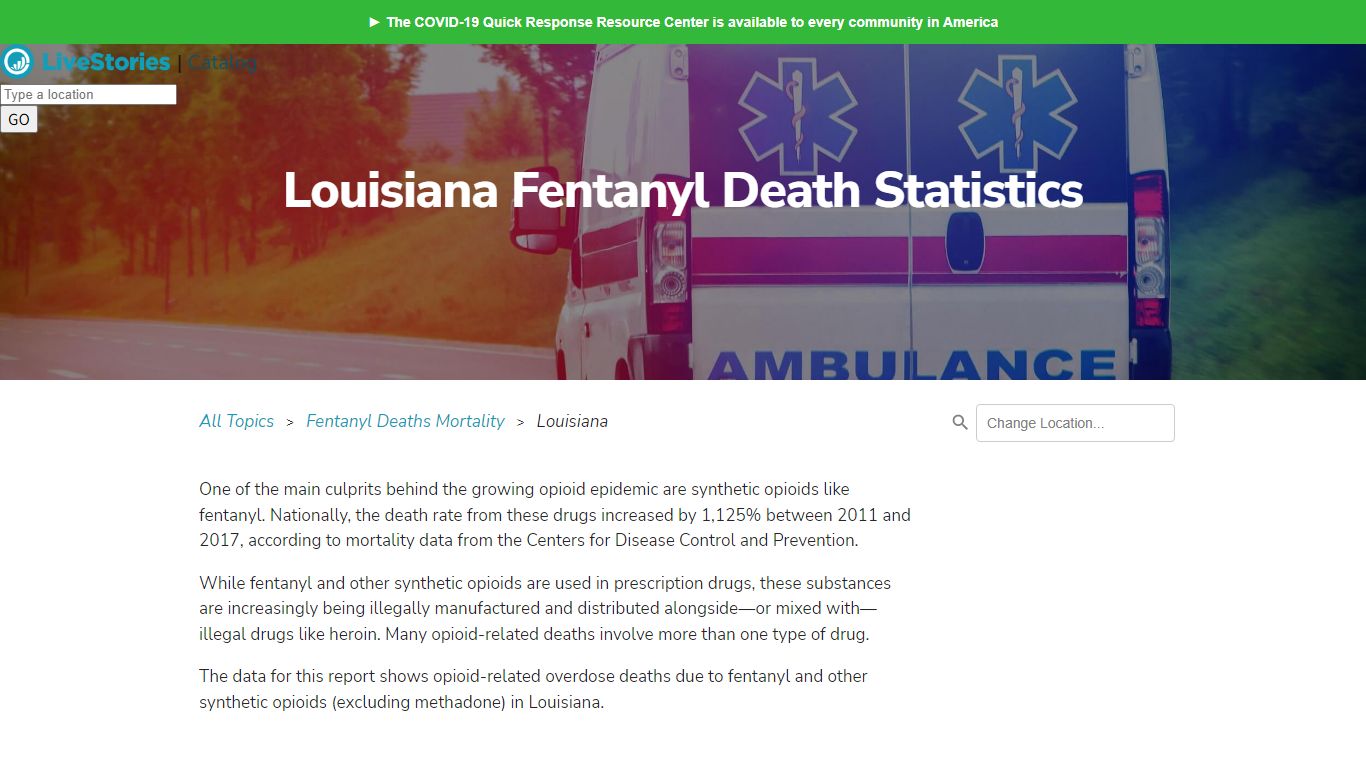 Louisiana Fentanyl Death Statistics | LiveStories